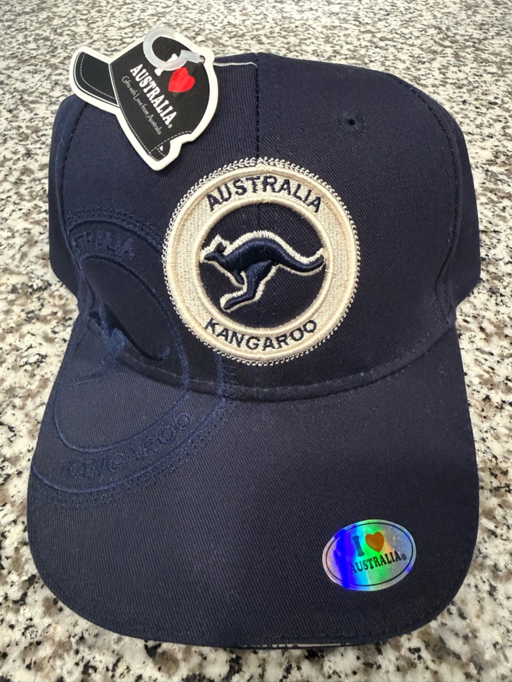 Australia Kangaroo Navy Baseball Cap